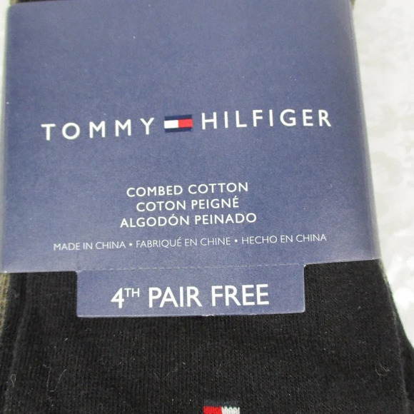 TOMMY HILFIGER 4 Pair of Socks NWT One size - Picture 3 of 8